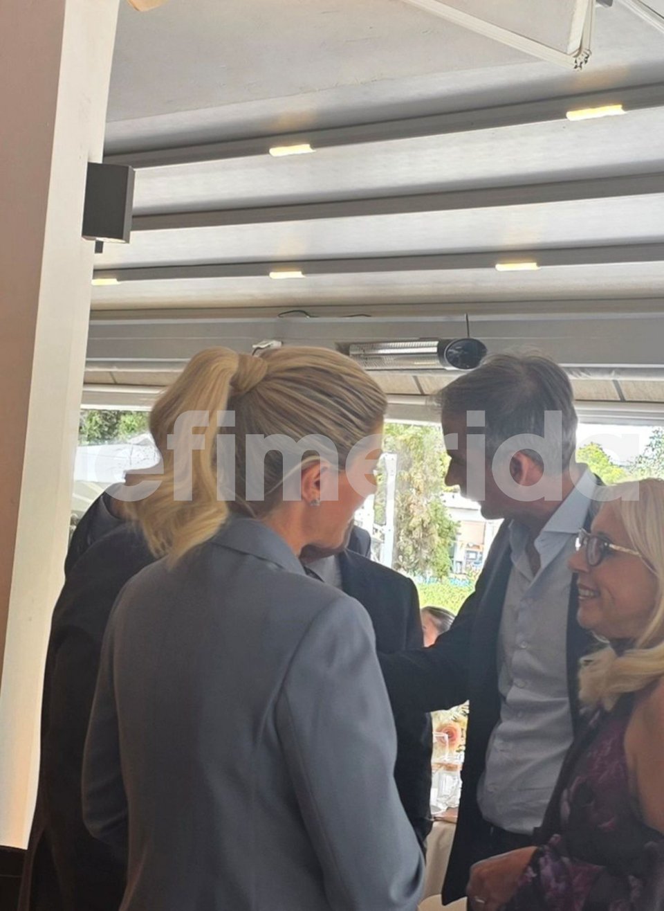 O Κώστας Μπακογιάννης με τη Σία Κοσιώνη