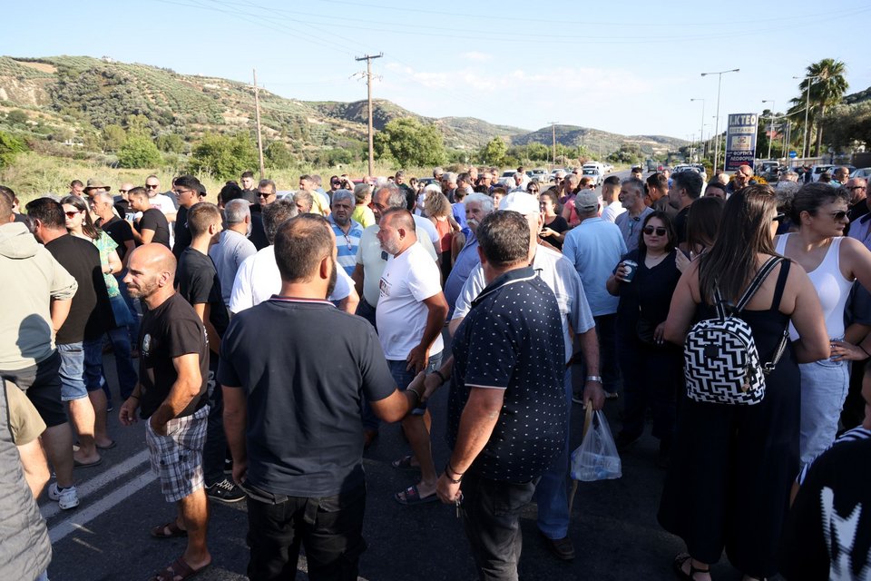 Κινητοποιήσεις των κατοίκων κατά της δημιουργίας δομής μεταναστών στους Αθανάτους Ηρακλείου / Αρχείο ΙNTIME NEWS