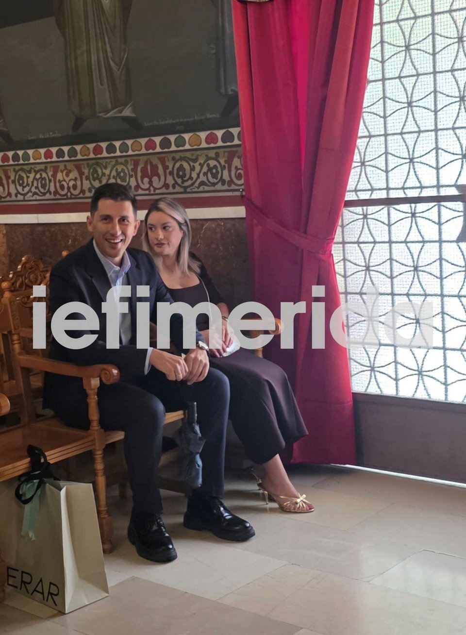 Ο Παύλος Χρηστίδης με τη σύζυγό του