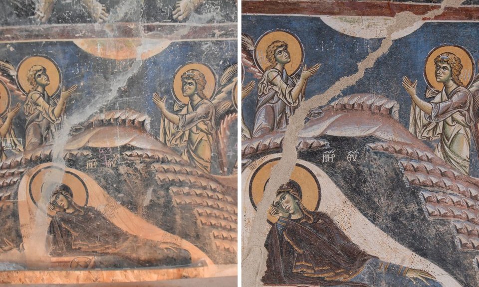 Η Γέννηση του Χριστού πριν και μετά τις εργασίες 