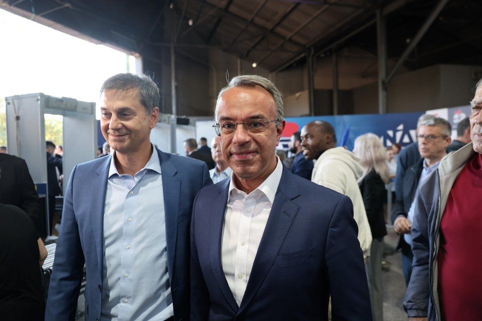 Χάρης Θεοχάρης και Χρήστος Σταϊκούρας / Φωτογραφία: Intimenews   