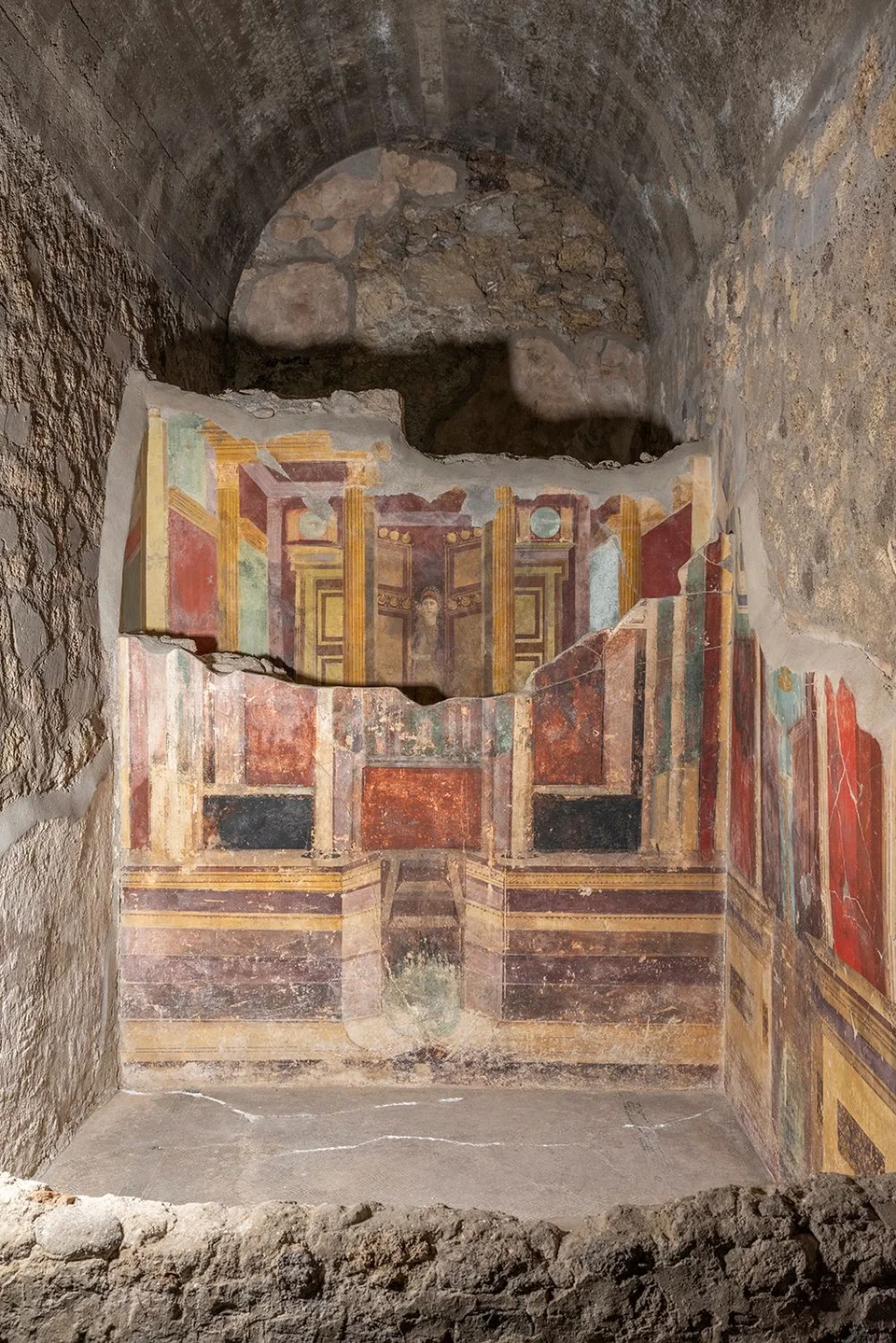 Δωμάτιο στην Οικία του Μάρκου Φάβιου Ρούφους στην Πομπηία (Silvia Vacca/ Αρχαιολογικό Πάρκο Πομπηίας μέσω AP)