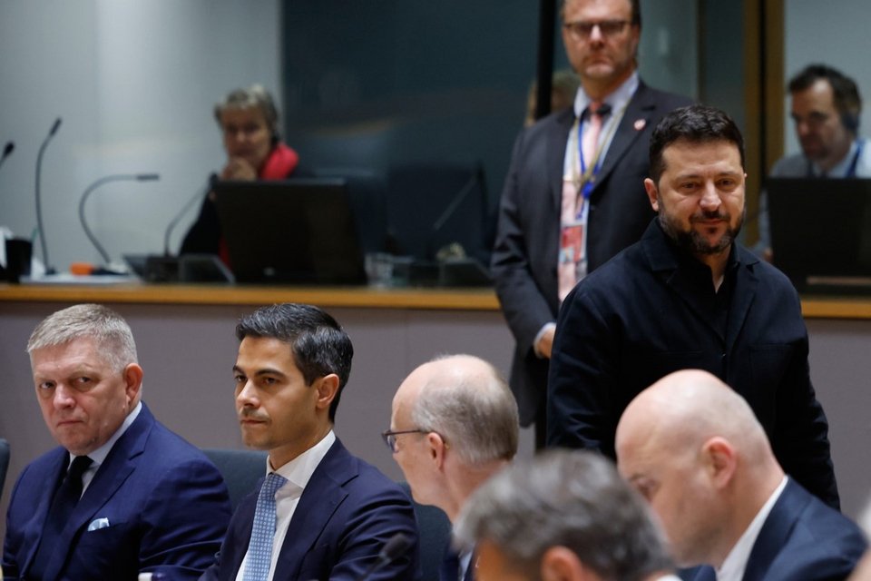 O Βολοντίμιρ Ζελένσκι στις Βρυξέλλες