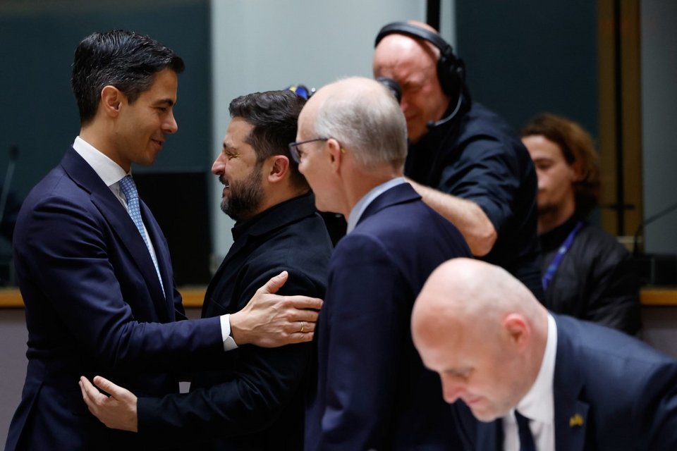 Ο Ζελένσκι στη Σύνοδο / Φωτογραφία: AP