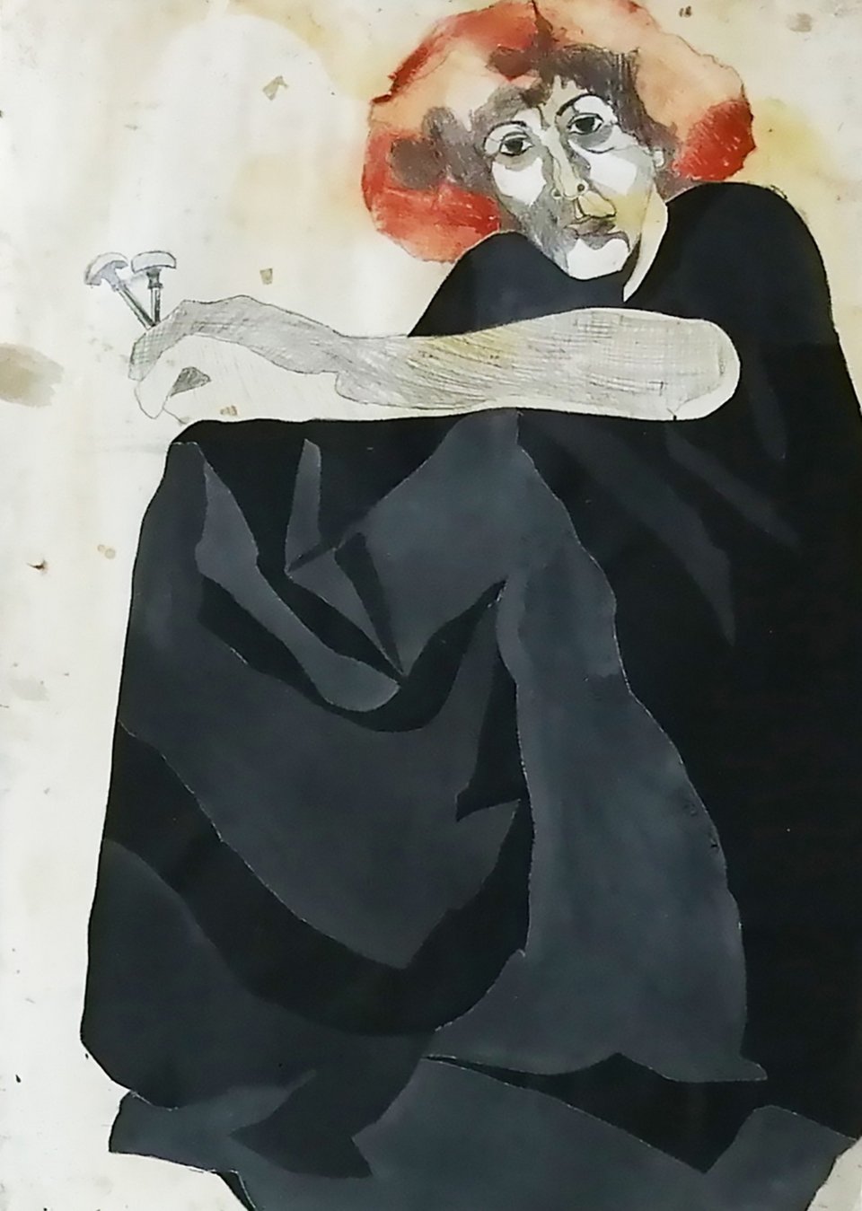 Δέσποινας Μεϊμάρογλου SELF-PORTRAIT, 1982 Μεταξοτυπία, 100 x 70 εκ. Ιδιωτική Συλλογή