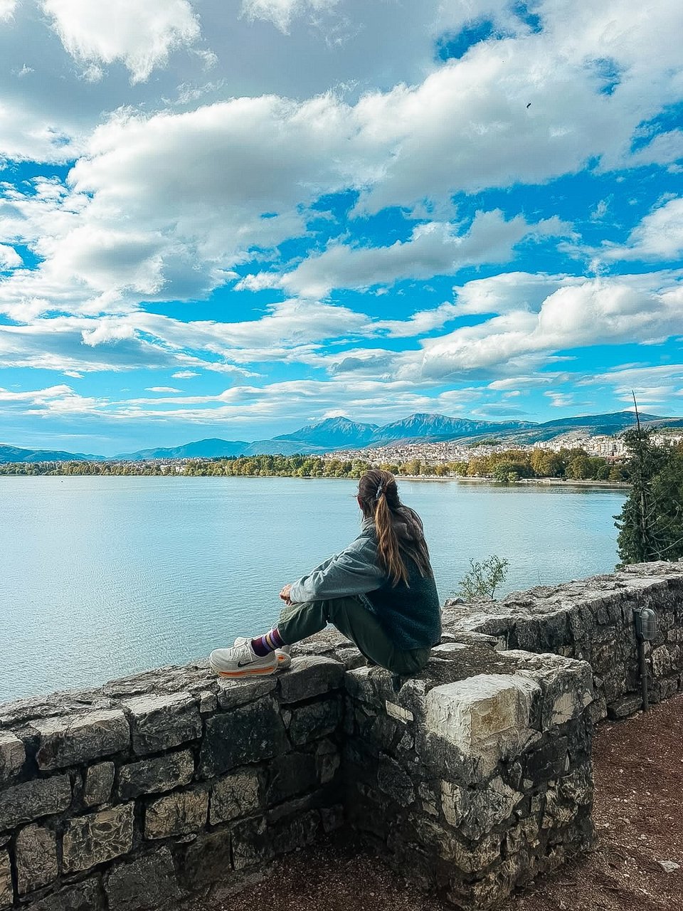 Η  Εριέττα Κούρκουλου σε διακοπές