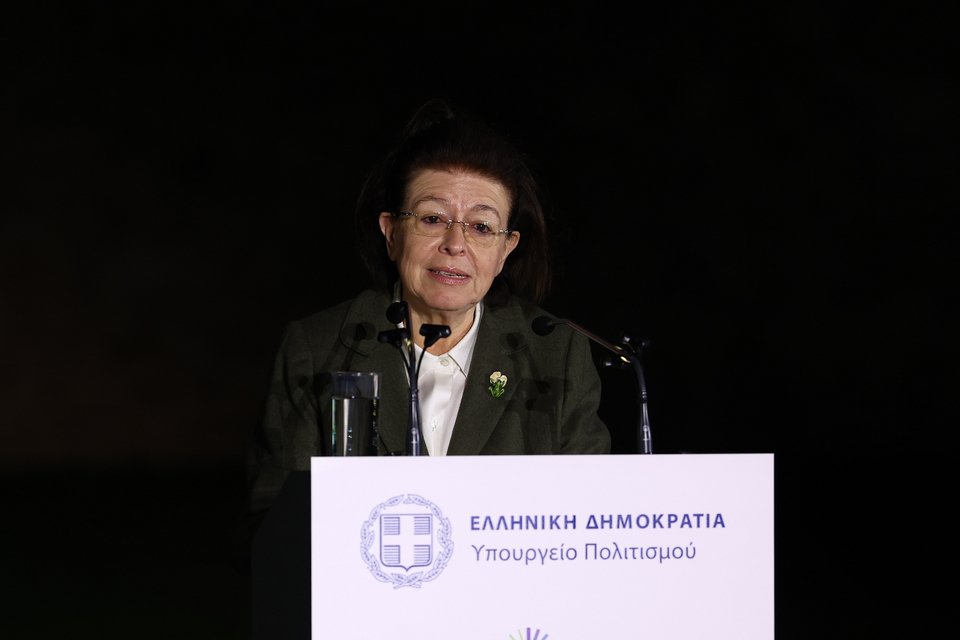 Η υπουργός Πολιτισμού Λίνα Μενδώνη
