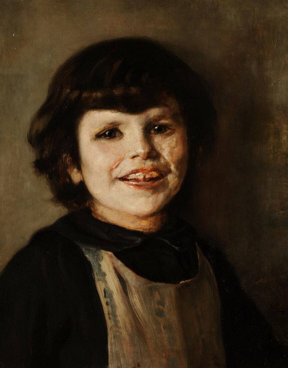 Γύζης Νικόλαος (1842 - 1901)  Τηλέμαχος Γύζης, π. 1890 Λάδι σε ξύλο, 40 x 32 εκ. Συλλογή Ιδρύματος Ε. Kουτλίδη