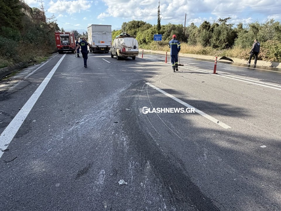 Το σημείο όπου έγινε το θανατηφόρο τροχαίο