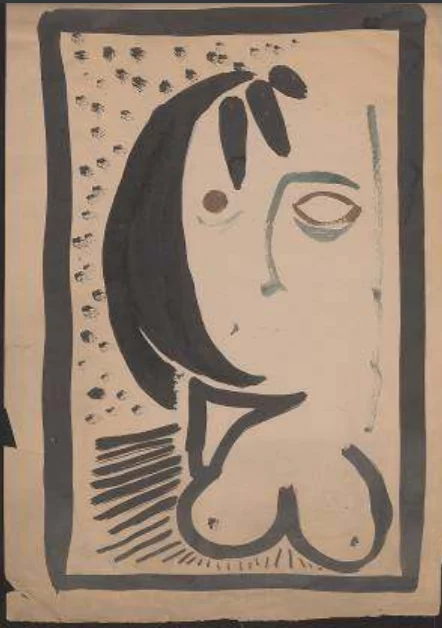 Πορτρέτο γυναίκας, 1956. Η σωματικότητα και ο αισθησιασμός τον απασχολούσαν στο έργο του /ΜΙΕΤ