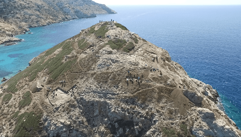 Αεροφωτογραφία του Δασκαλιού. Λήψη από τον Βορρά.