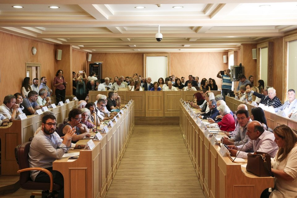 Η πρώτη συνεδρίαση του δημοτικού συμβουλίου του Δήμου της Αθήνας