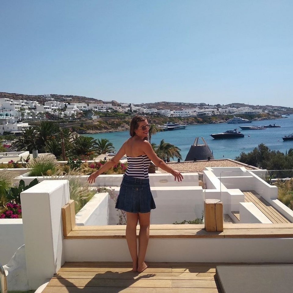 Από τις διακοπές της στη Μύκονο/Φωτογραφία:  Instagram marika.kitsou.official