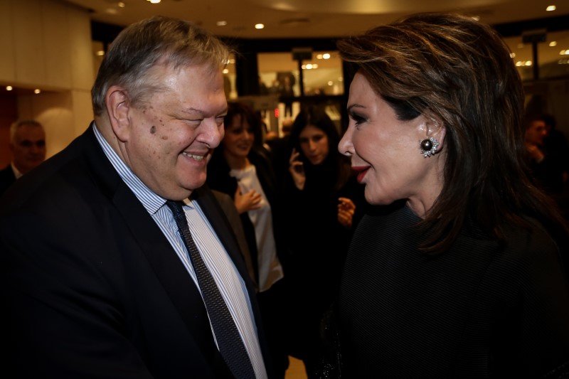 Ευάγγελος Βενιζέλος και Γιάννα Αγγελοπούλου