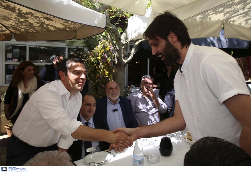 Ο Γιώργος Σαμαράς με τον Αλέξη Τσίπρα