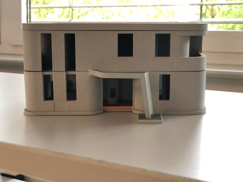 μακέτα του σπιτιού που τυπώθηκε με 3D εκτυπωτή
