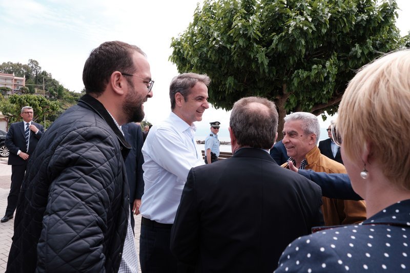 Επίσκεψη του Προέδρου της Νέας Δημοκρατίας Κυριάκου Μητσοτάκη στο Μενίδι Αιτωλοακαρνανίας,