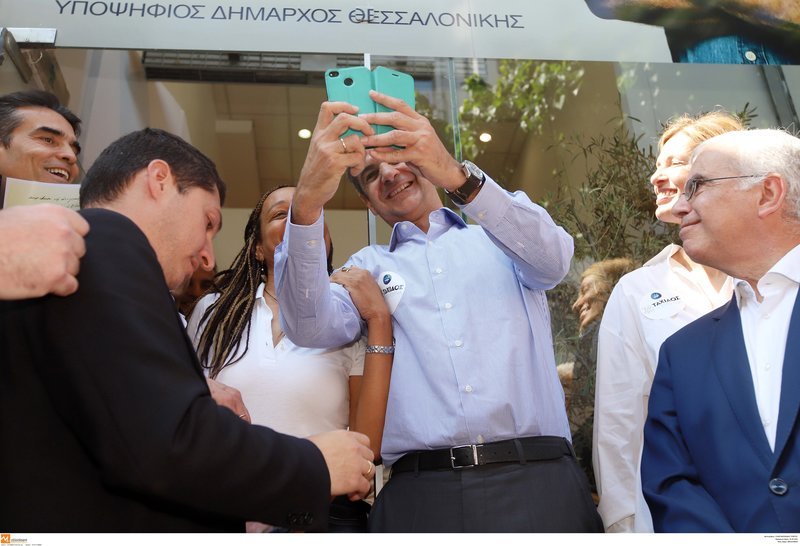 Ο Κυριάκος Μητσοτάκης στη Θεσσαλονίκη