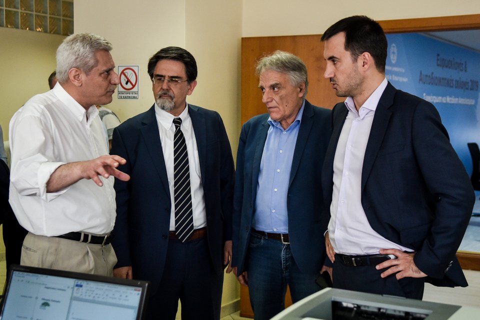 Γενική δοκιμή για τις εκλογές στο υπουργείο Εσωτερικών / Φωτογραφία: EUROKINISSI