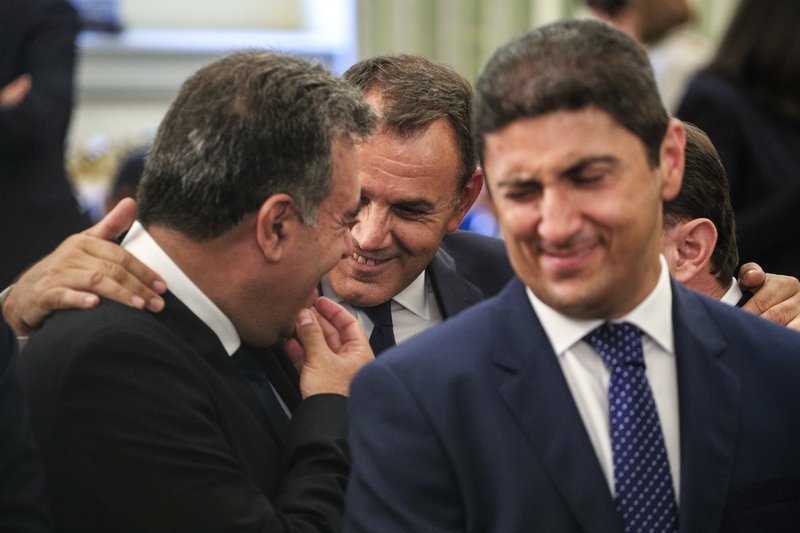 Νίκος Παναγιωτόπουλος (πίσω), Λευτέρης Αυγενάκης (μπροστά) / Φωτογραφία: Eurokinissi