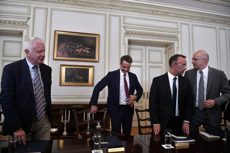 Κυριάκος Μητσοτάκης, Παναγιώτης Πικραμμένος, Χρήστος Σταϊκούρας και Νίκος Δένδιας