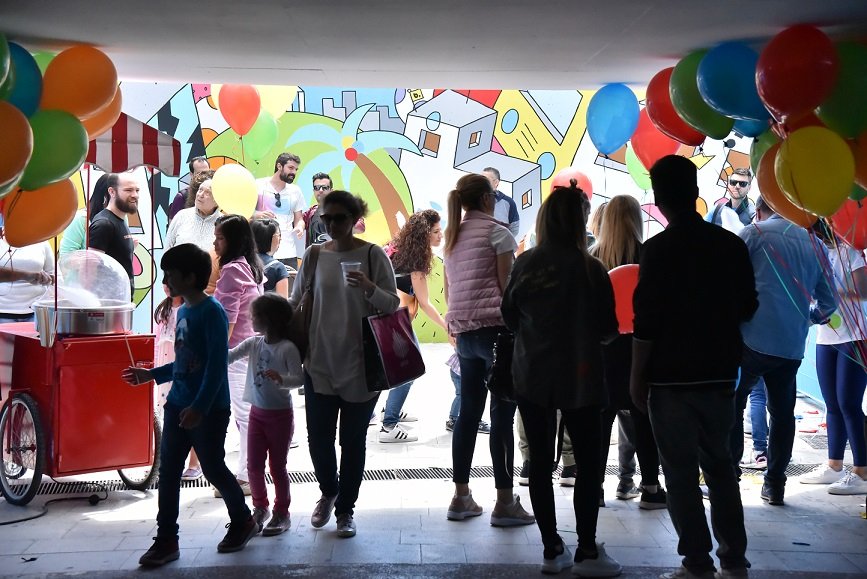 O ΟΠΑΠ δημιουργεί διαδραστική υπόγεια διάβαση 