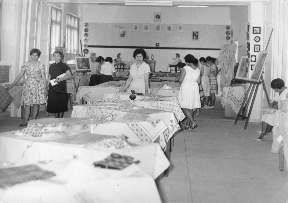 Έκθεση χειροτεχνημάτων στο Τοσίτσειο το 1967