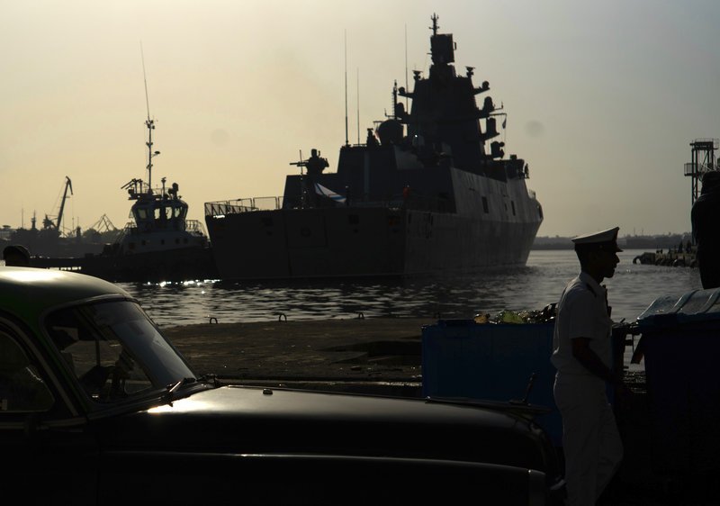 Η προηγμένη ρωσική φρεγάτα έδεσε στην Αβάνα, όχι πολύ μακριά από τις αμερικανικές ακτές.