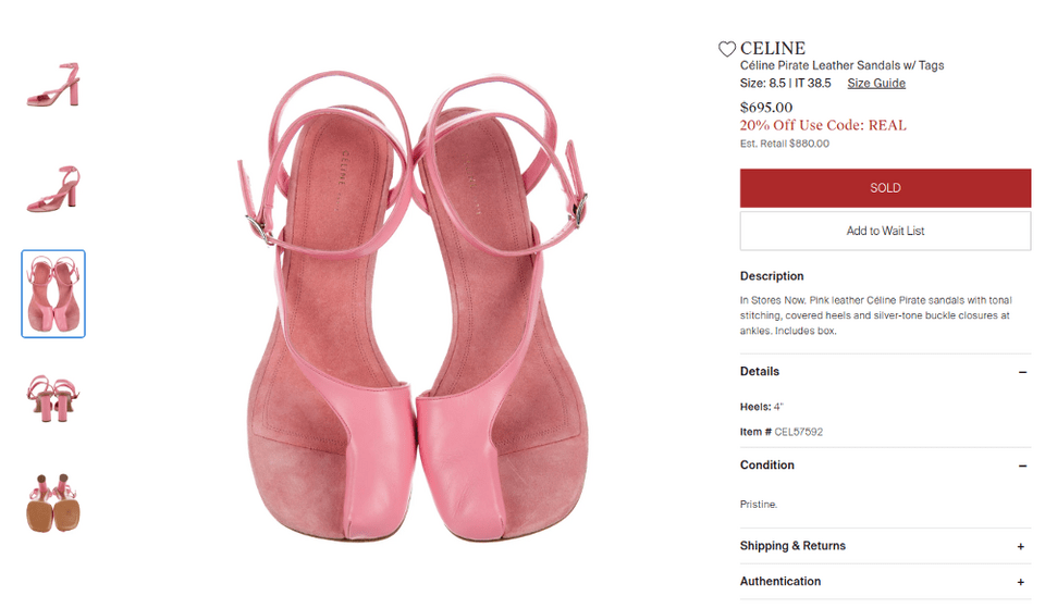 Τα Pirate Leather Sandals του οίκου Celine