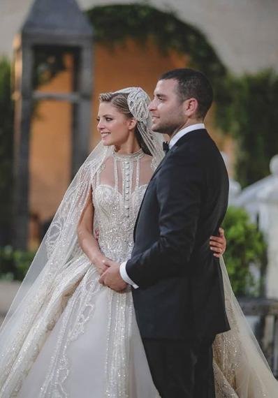 Η Κριστίνα Μουράντ με τον γιο του Elie Saab παντρεύτηκαν το Σάββατο στο Λίβανο