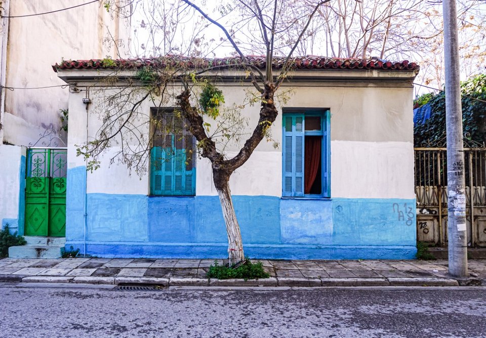 σπιτι μπλε