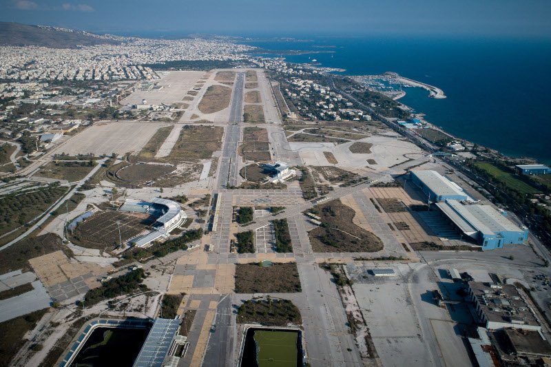Αεροφωτογραφία του πρώην αεροδρομίου στο Ελληνικό / Φωτογραφία: EUROKINISSI
