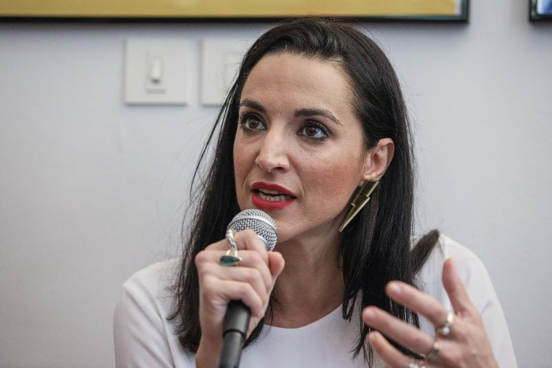 Η Κατερίνα Ευαγγελάτου κατά την ανάληψη των καθηκόντων της ως καλλιτεχνική διευθύντρια / Εurokinissi Γιάννης Παπαδόπουλος