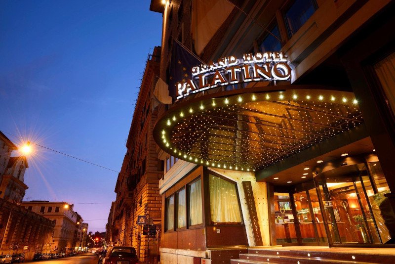 Το Hotel Palatino στην Ρώμη όπου διέμενε το ζευγάρι των Κινέζων που διαγνώστηκε με κοροναϊό/Φωτογραφία: Facebook/FH55 Grand Hotel Palatino