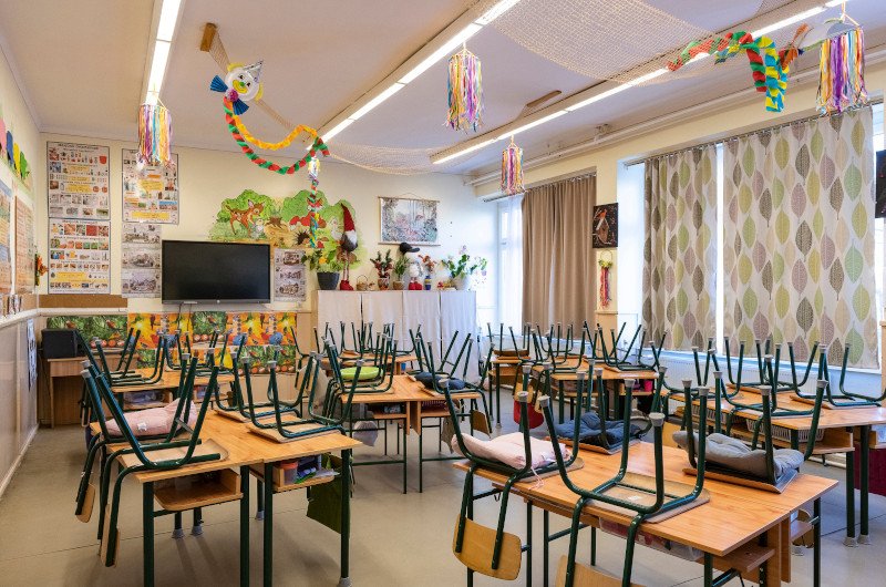 Κλειστό σχολείο στη βορειοανατολική Ουγγαρία.