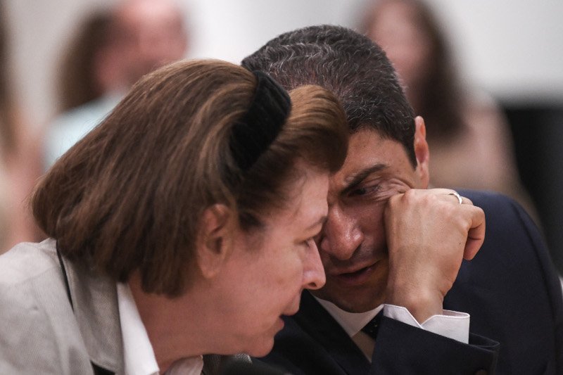 Η υπουργός Πολιτισμού Λίνα Μενδώνη και ο υφυπουργός Αθλητισμού Λευτέρης Αυγενάκης/ Eurokinissi Aντώνης Νικολόπουλος