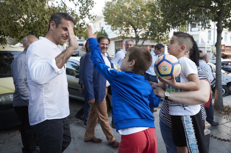 Ο Μητσοτάκης στο Κερατσίνι