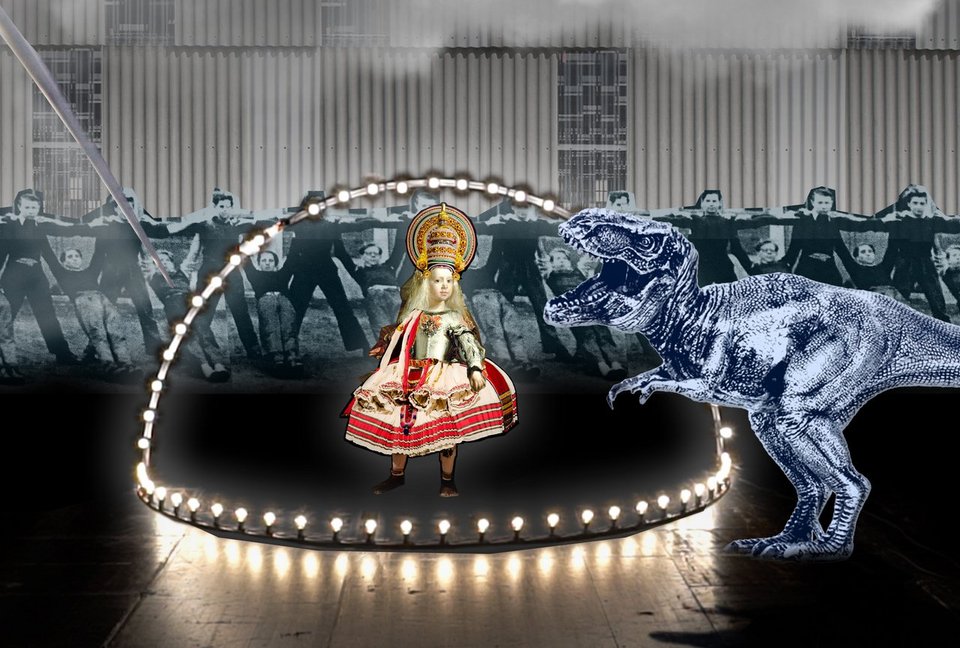 Εικαστικό για την παράσταση από τον Λουκά Μπάκα.