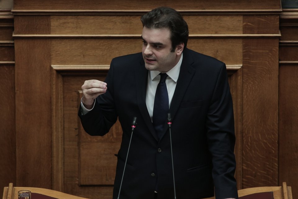21 Ιουλίου στη Βουλή, στις προγραμματικές δηλώσεις ο Κυριάκος Πιερρακάκης ανακοίνωνε δράσεις που άρχισαν να εφαρμόζονται νωρίτερα από τον αρχικό προγραμματισμό λόγω του κορωνοϊού / Φωτογραφία Sooc Γιώργος Βιτσαράς