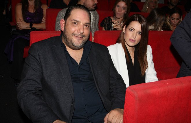 Στέλιος Διονυσίου με την σύντροφό του Αγνή Καλουμένου