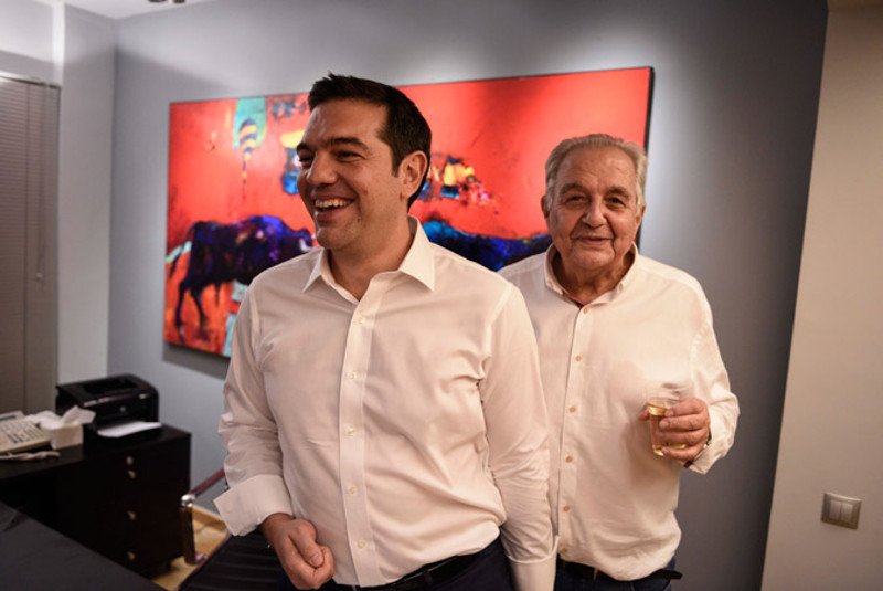 Ο Αλέξης Τσίπρας μαζί με τον Αλέκο Φλαμπουράρη