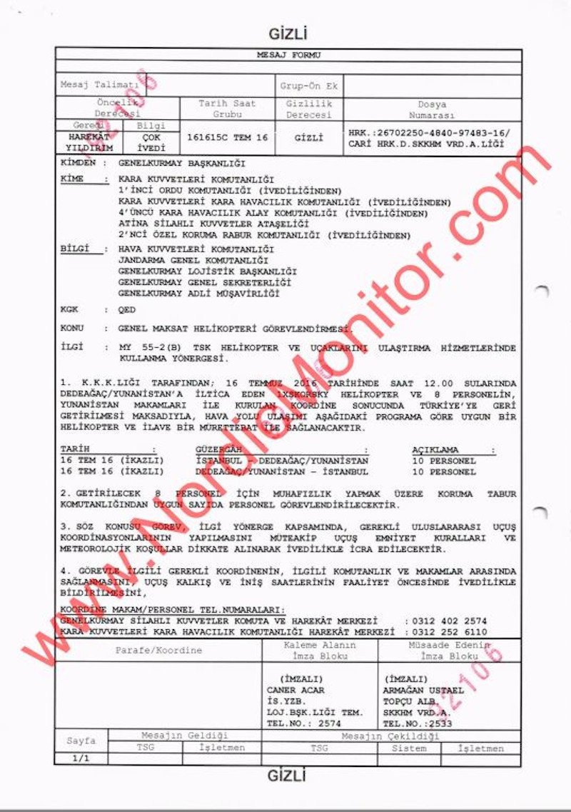 Ένα από τα απόρρητα έγγραφα που παραθέτει στο δημοσίευμα η Nordic Monitor.