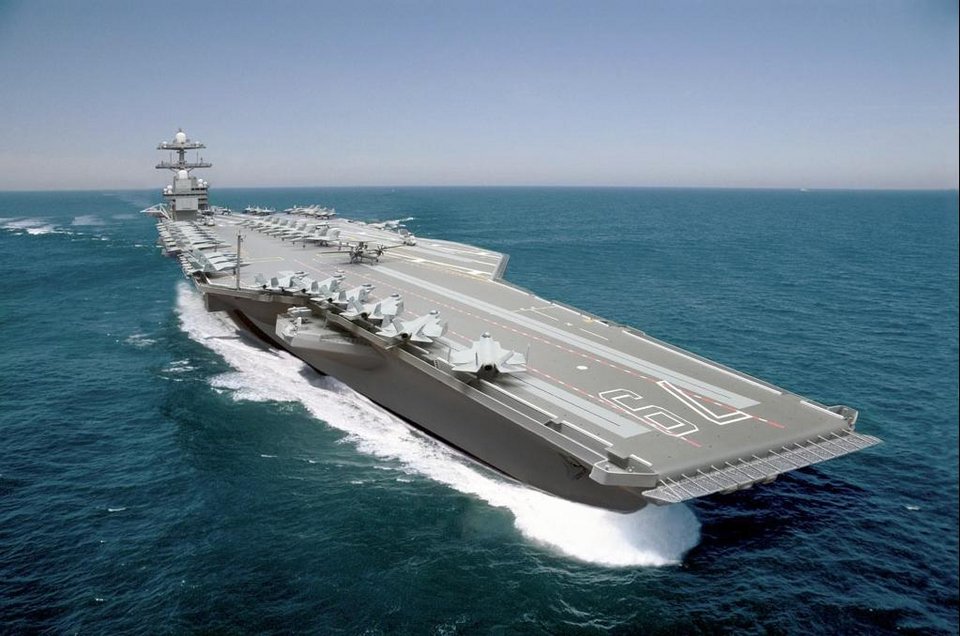 Το USS John F. Kennedy όπως θα είναι μετά την ολοκλήρωση της ναυπήγησής του / Εικόνα: Wikipedia