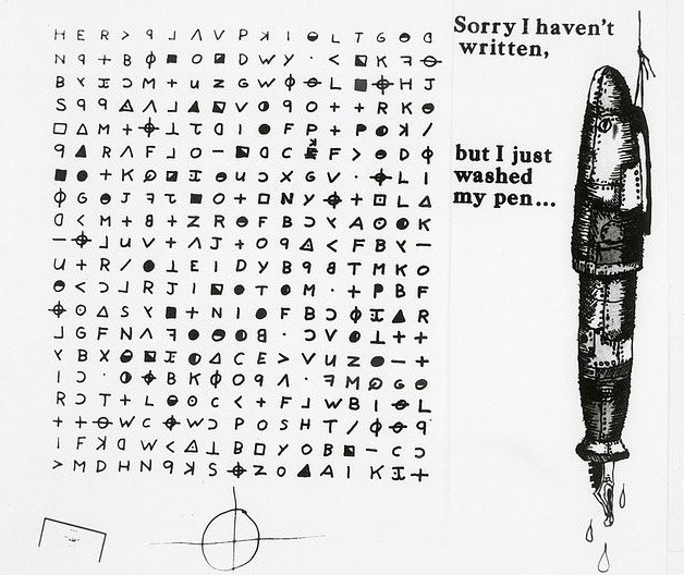 Ένα από τα κρυπτογραφήματα του Zodiac killer
