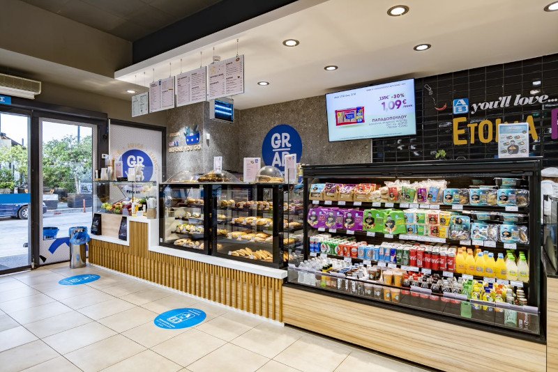 Το τμήμα Grab & Go για ένα γρήγορο σνακ ή έναν απολαυστικό καφέ