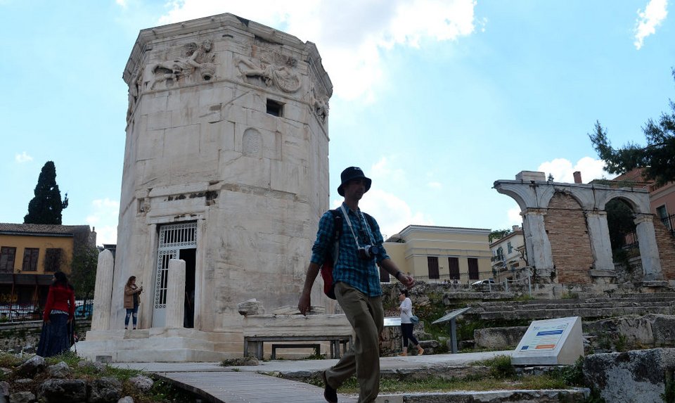 Εικόνα από το Ωρολόγιο του Κηρύστου τους γνωστούς «Αέρηδες»