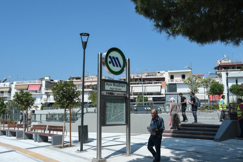 Ο νέος σταθμός του μετρό στην Αγία Βαρβάρα