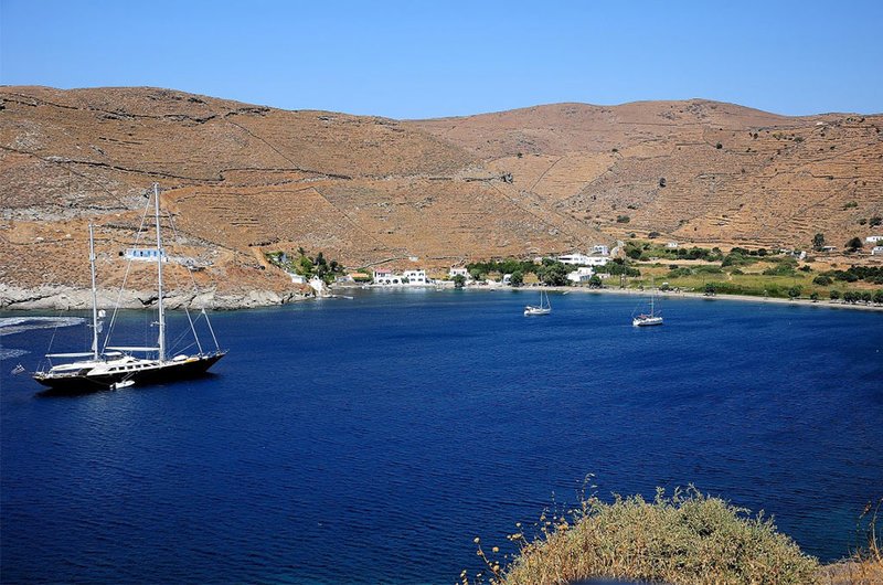Η παραλία Αγιος Στέφανος στην Κύθνο
