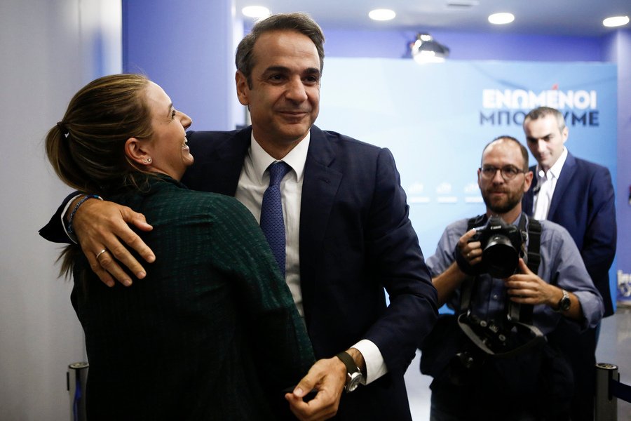 Κυριάκος Μητσοτάκης με την κόρη του Σοφία