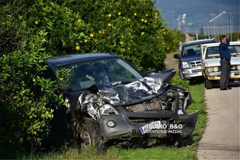To αγροτικό όχημα το οποίο ενεπλάκη στο τροχαίο